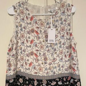 Rose and Olive sleeveless shirt- NWT